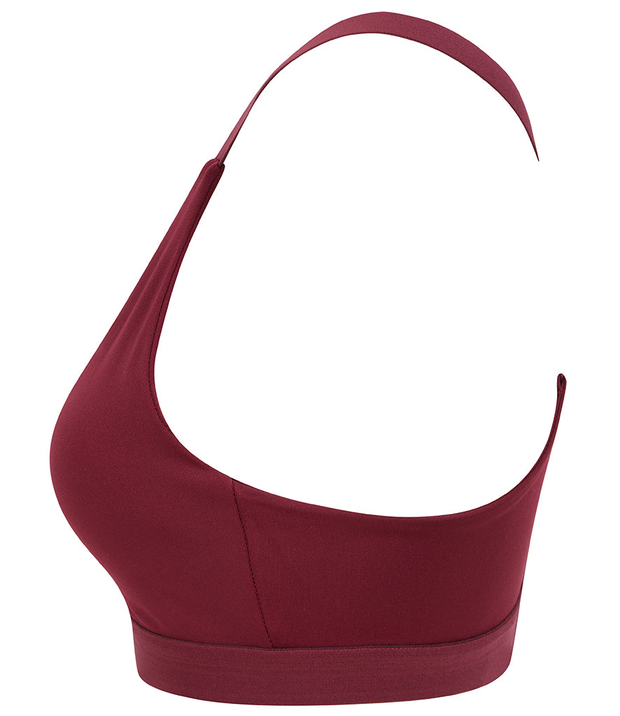 Burgundy Cross Back Bra