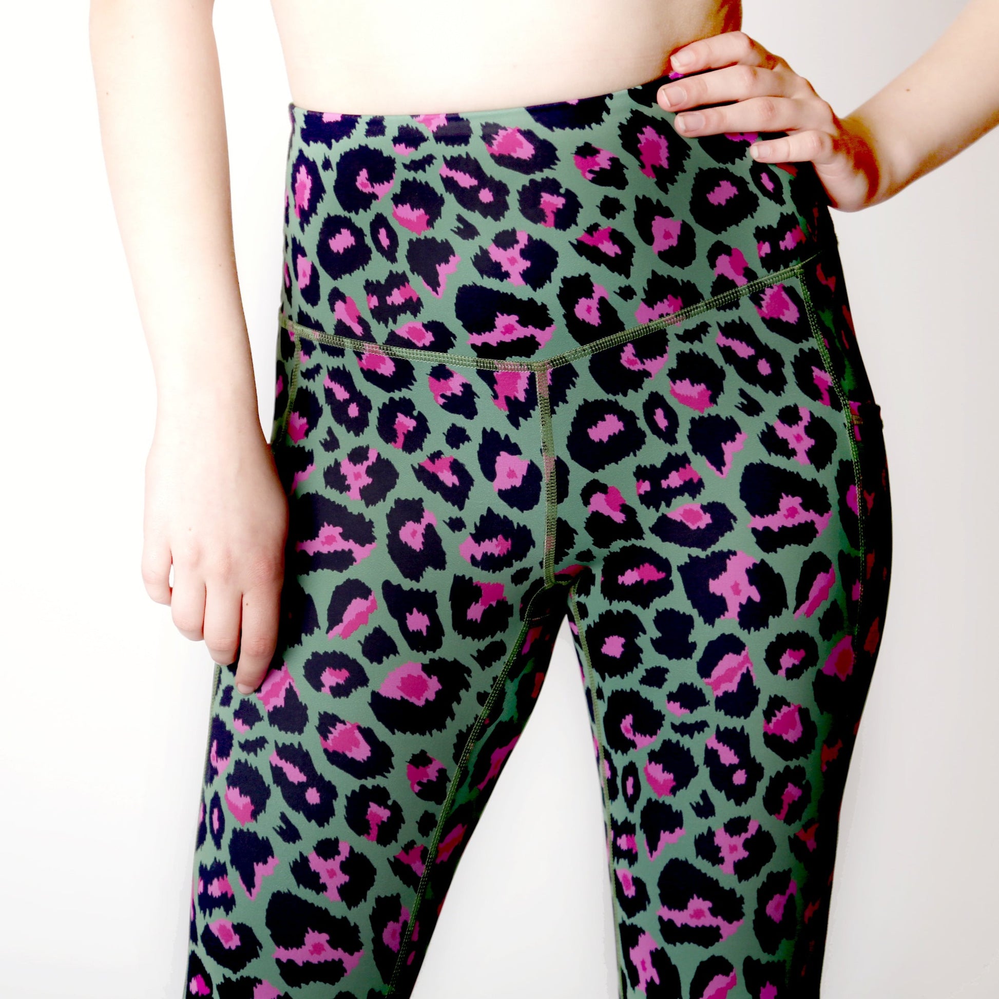 Hot Pink Leopard Print Leggings
